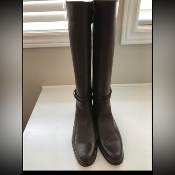 Dsquared2 Brown Leather Riding Boots - Picture 2 of 3